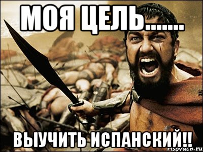 моя цель....... выучить ИСПАНСКИЙ!!, Мем Это Спарта