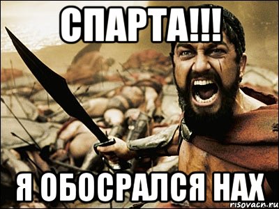 спарта!!! я обосрался нах, Мем Это Спарта