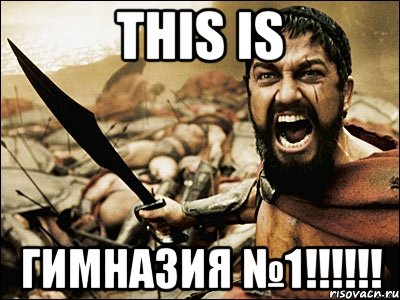 THIS IS ГИМНАЗИЯ №1!!!!!!, Мем Это Спарта