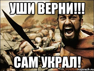 Уши верни!!! Сам украл!, Мем Это Спарта