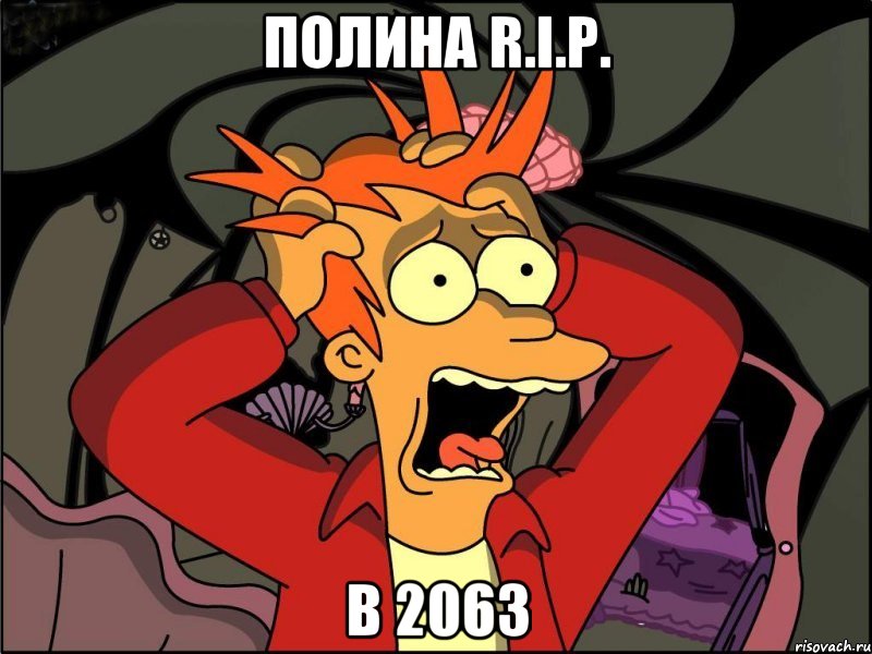 Полина R.I.P. в 2063, Мем Фрай в панике