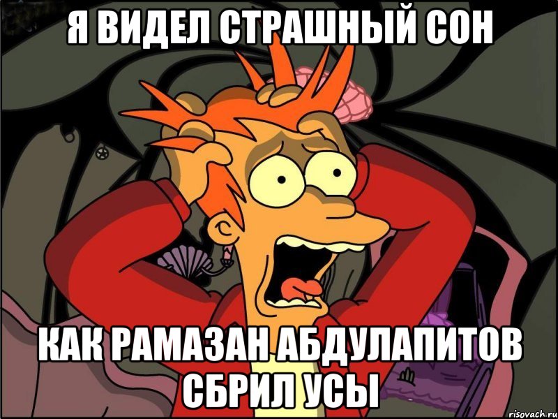 Я видел страшный сон Как Рамазан Абдулапитов сбрил усы, Мем Фрай в панике