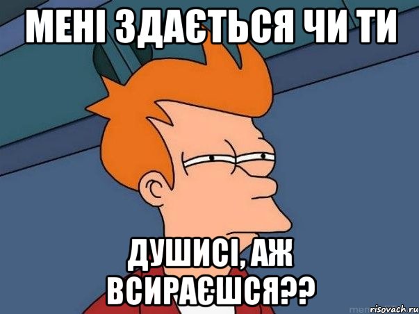 Мені здається чи ти душисі, аж всираєшся??, Мем  Фрай (мне кажется или)