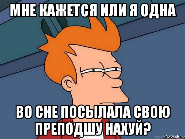 мне кажется или я одна во сне посылала свою преподшу нахуй?, Мем  Фрай (мне кажется или)