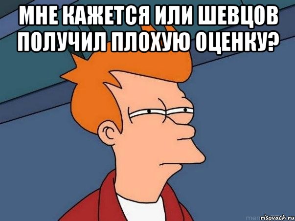 Мне кажется или Шевцов получил плохую оценку? , Мем  Фрай (мне кажется или)