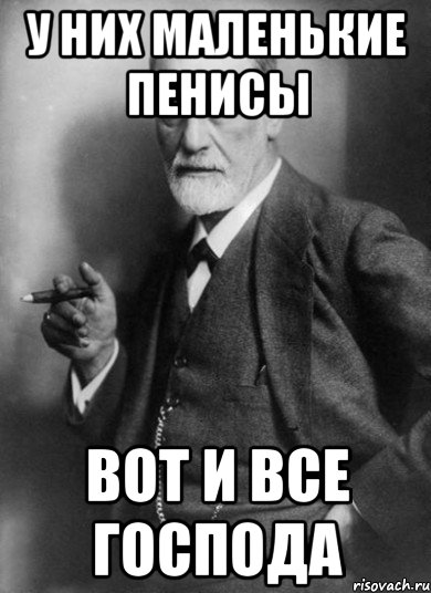 у них маленькие пенисы вот и все господа, Мем    Фрейд