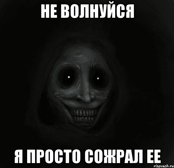 не волнуйся я просто сожрал ее, Мем Ночной гость