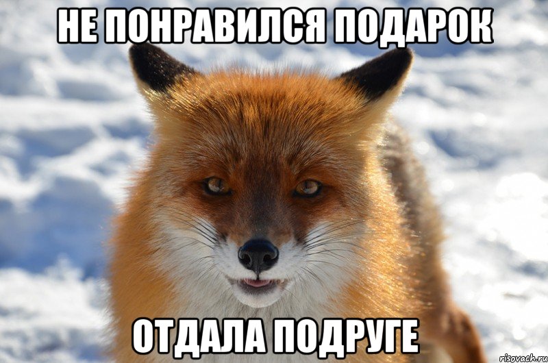 не понравился подарок отдала подруге
