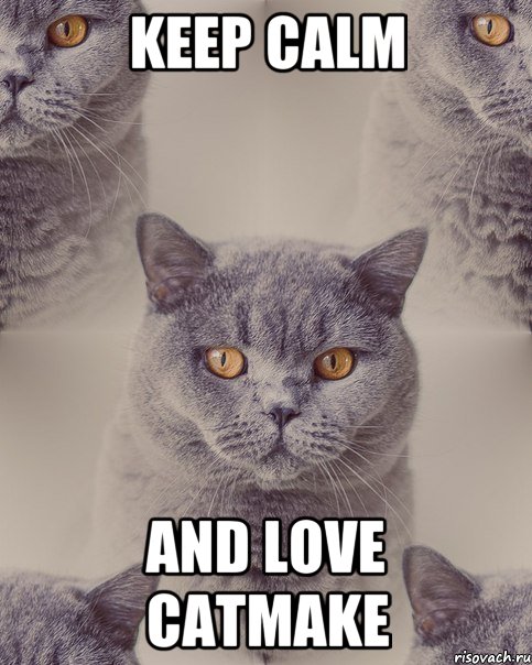 Keep Calm and Love CatMake