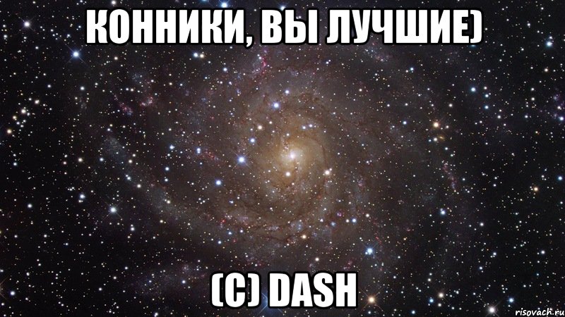 Конники, Вы лучшие) (с) Dash, Мем  Космос (офигенно)