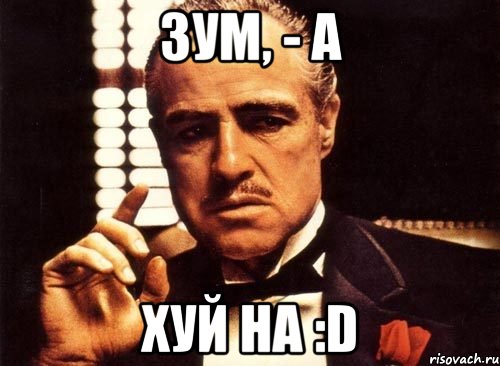 Зум, - а Хуй на :D, Мем крестный отец