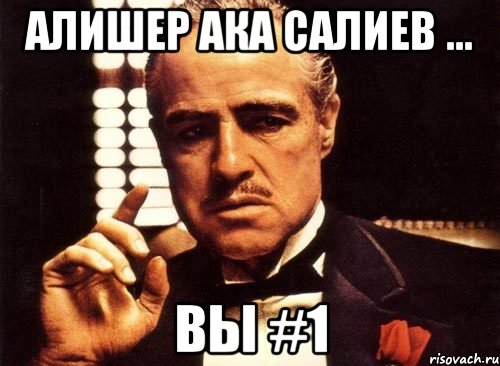 Алишер ака Салиев ... Вы #1, Мем крестный отец