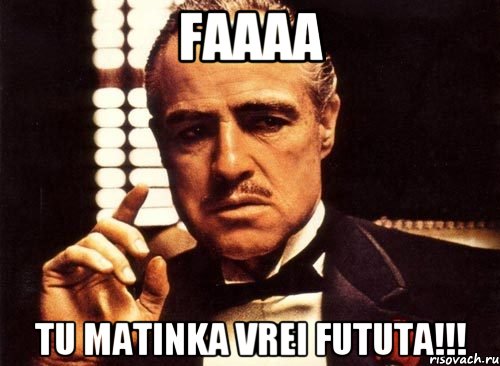 Faaaa tu matinka vrei fututa!!!, Мем крестный отец