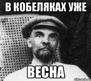 в Кобеляках уже ВЕСНА, Мем   Ленин удивлен