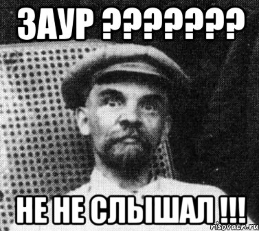 Заур ??????? НЕ НЕ СЛЫШАЛ !!!, Мем   Ленин удивлен