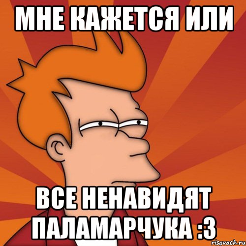 МНЕ КАЖЕТСЯ ИЛИ ВСЕ НЕНАВИДЯТ ПАЛАМАРЧУКА :З, Мем Мне кажется или (Фрай Футурама)