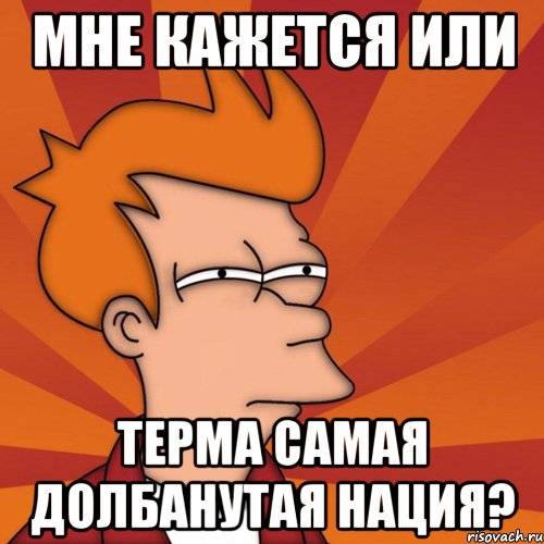 Мне кажется или Терма самая долбанутая нация?, Мем Мне кажется или (Фрай Футурама)