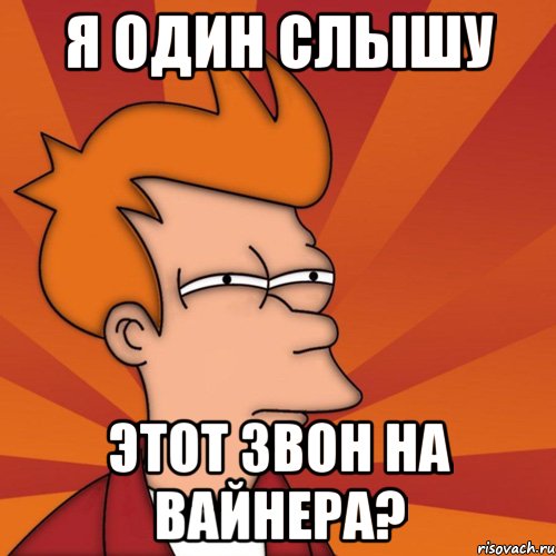 Я ОДИН СЛЫШУ ЭТОТ ЗВОН НА ВАЙНЕРА?, Мем Мне кажется или (Фрай Футурама)
