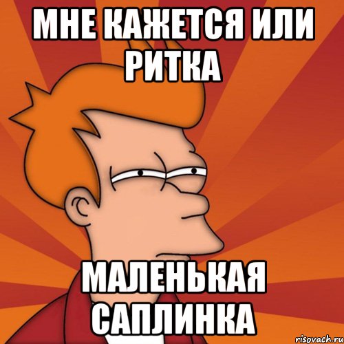 мне кажется или ритка маленькая саплинка, Мем Мне кажется или (Фрай Футурама)
