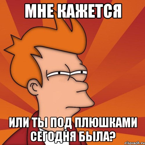Мне кажется или ты под плюшками сегодня была?, Мем Мне кажется или (Фрай Футурама)