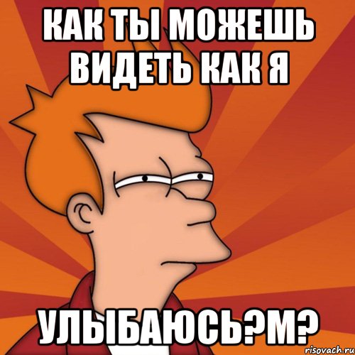 как ты можешь видеть как я улыбаюсь?м?, Мем Мне кажется или (Фрай Футурама)