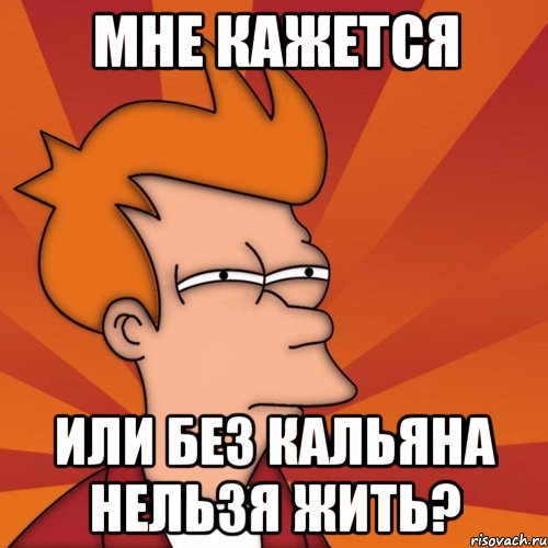 МНЕ КАЖЕТСЯ ИЛИ БЕЗ КАЛЬЯНА НЕЛЬЗЯ ЖИТЬ?, Мем Мне кажется или (Фрай Футурама)