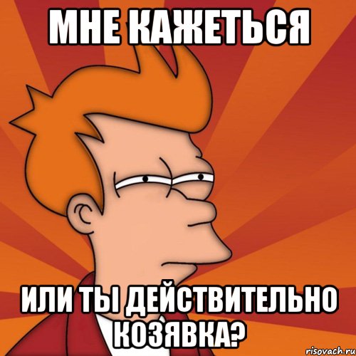 Мне кажеться или ты действительно козявка?, Мем Мне кажется или (Фрай Футурама)
