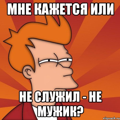 Мне кажется или не служил - не мужик?, Мем Мне кажется или (Фрай Футурама)