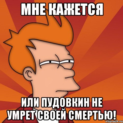 мне кажется или пудовкин не умрет своей смертью!, Мем Мне кажется или (Фрай Футурама)