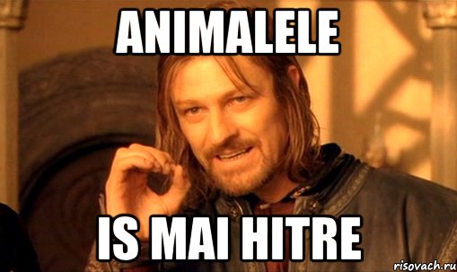 animalele is mai hitre, Мем Нельзя просто так взять и (Боромир мем)