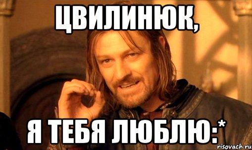 Цвилинюк, Я тебя люблю:*, Мем Нельзя просто так взять и (Боромир мем)