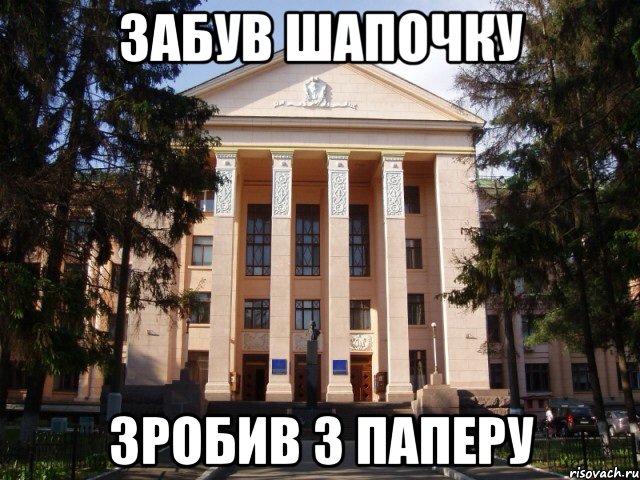 Забув шапочку Зробив з паперу
