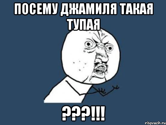 посему Джамиля такая тупая ???!!!, Мем Ну почему