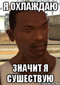 Я ОХЛАЖДАЮ ЗНАЧИТ Я СУШЕСТВУЮ