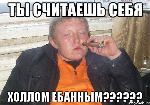 Ты считаешь себя Холлом ебанным??????