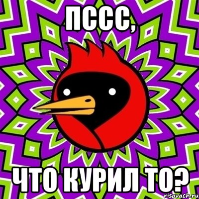 Пссс, Что курил то?, Мем Омская птица