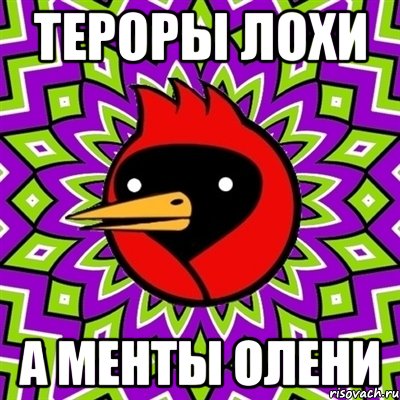тероры лохи а менты олени, Мем Омская птица