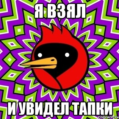 я взял и увидел тапки, Мем Омская птица