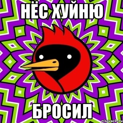 нёс хуйню бросил, Мем Омская птица