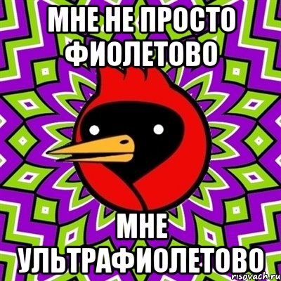 мне не просто фиолетово мне ультрафиолетово, Мем Омская птица