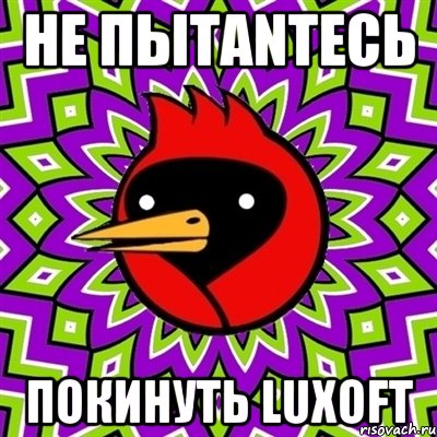 НЕ ПЫТАNТЕСЬ ПОКИНУТЬ LUXOFT, Мем Омская птица