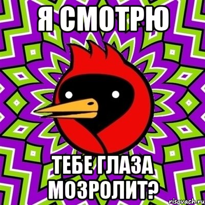 Я смотрю Тебе глаза мозролит?, Мем Омская птица