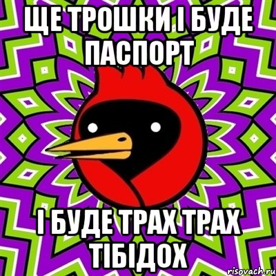 ще трошки і буде паспорт і буде трах трах тібідох, Мем Омская птица
