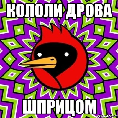 Кололи дрова Шприцом, Мем Омская птица