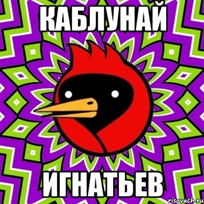 Каблунай Игнатьев, Мем Омская птица