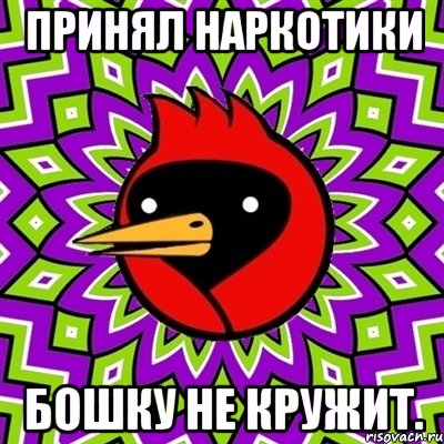 Принял наркотики бошку не кружит., Мем Омская птица
