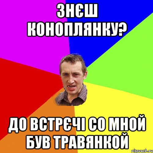 Знєш Коноплянку? До встрєчі со мной був травянкой, Мем Чоткий паца