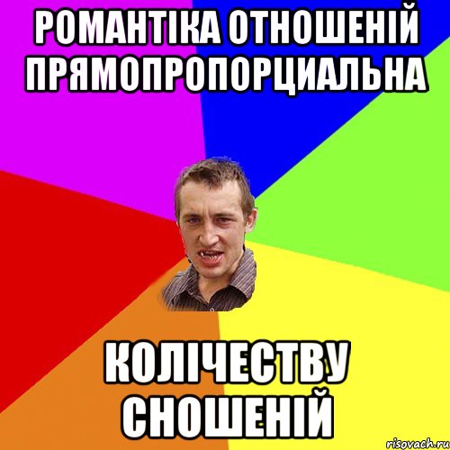 Романтіка отношеній прямопропорциальна колічеству сношеній, Мем Чоткий паца