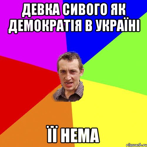 девка сивого як демократія в Україні її нема, Мем Чоткий паца