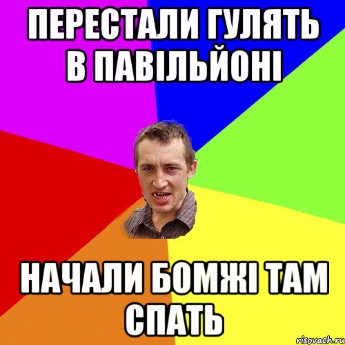 Перестали гулять в павільйоні начали бомжі там спать, Мем Чоткий паца